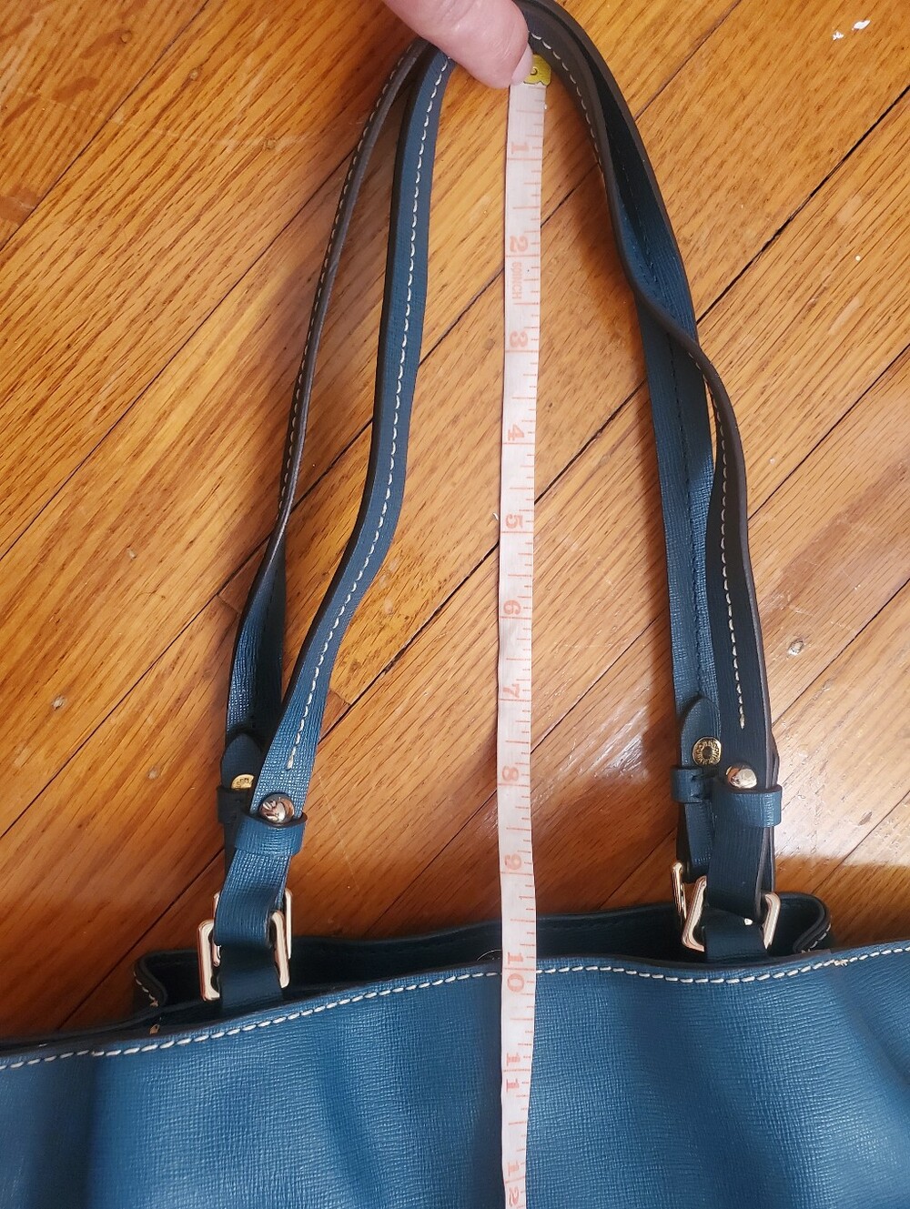 Dooney & Bourke Teal Flyn Leather Tote Shoulder Bag - Picture 16 of 16